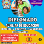 DIPLOMADO EN AUXILIAR DE EDUCACIÓN